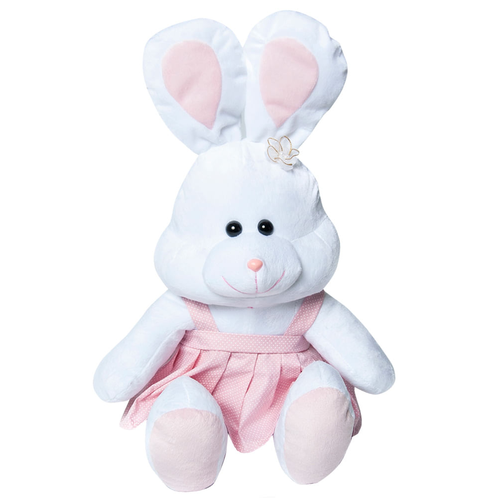 Pelucia Infantil 30 Cm Coelha Bela W U Bichos De Pelucia