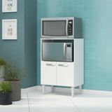 Balcão para Micro-Ondas Moscou 2 PT Branco