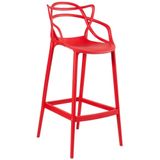 Banqueta Alta Masters Allegra 76 Cm Vermelho