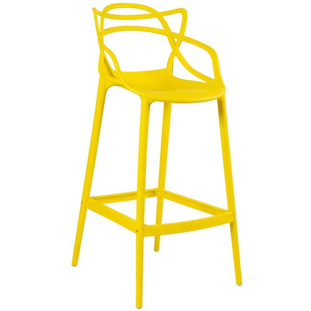 Banqueta Alta Masters Allegra 76 Cm Amarelo