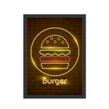 Quadro Decorativo Burguer Preto