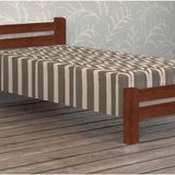 Cama De Solteiro Itália De Madeira Angelim Castanho