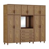 Guarda-roupa Casal 10 Portas Espelho 4 Gavetas