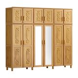 Guarda-roupa Casal Mel 12 Portas Espelho 3 Gavetas