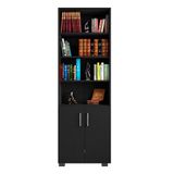 Estante De Livros Para Escritório Home Office Portas