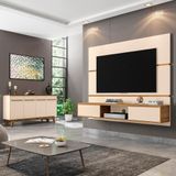 Painel Ambar Tv 65" Buffet Opala Off White Cinamomo