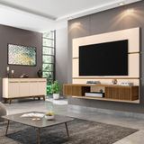 Painel Ambar Tv 65" Buffet Opala Off White Cinamomo