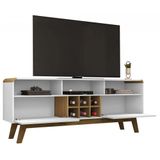 Kit Rack Larimar E Painel Chanel Branco Bechara Móveis