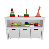 Organizador Infantil Com Baús Atena 100% Mdf Brinquedos