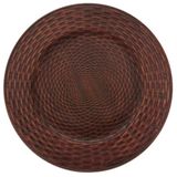 Sousplat Redondo Rattan Bronze 33cm Mimo Style