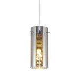 Lustre Pendente Taschibra Cristal Aruna Cromado E27 Bivolt