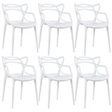 Kit - 6 X Cadeiras Masters Allegra - Branco