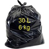 200 Sacos Para Lixo Preto Reforçado 30 Litros