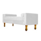 Recamier Félix Solteiro 90cm Branco