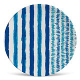 Prato De Sobremesa Brahma Azul E Branco 2,5x20x20 Cm