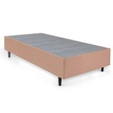 Base para Cama Box Solteiro King Guldi (39x96x203) Natural e Cinza