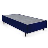 Base para Cama Box Solteiro Guldi (39x88x188) Azul e Cinza