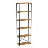Estante Industrial Stanford Amêndoa E Preta 60 Cm