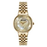 Relógio Seculus Feminino Ref: 77248lpsvds1 Casual Dourado