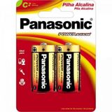 Pilha Alcalina Media C com 2 Panasonic