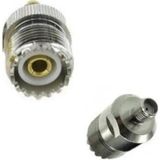 Adaptador Sma Fêmea Uhf Fêmea P/radio Ht Boafeng Uv-5r 739