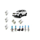 Farol + Leds Chevrolet Captiva - 2008 A 2013 Kit Lâmpada