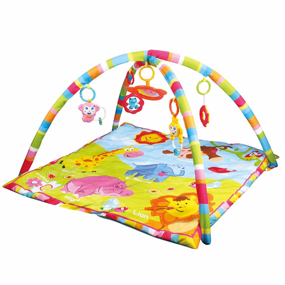 Tapete De Atividades Quadrado Ginasio Animais Encantados Pais E Filhos