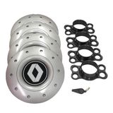 Calotas Miollo Renault Sandero Aro 15 2013/2019 Amarok Prata