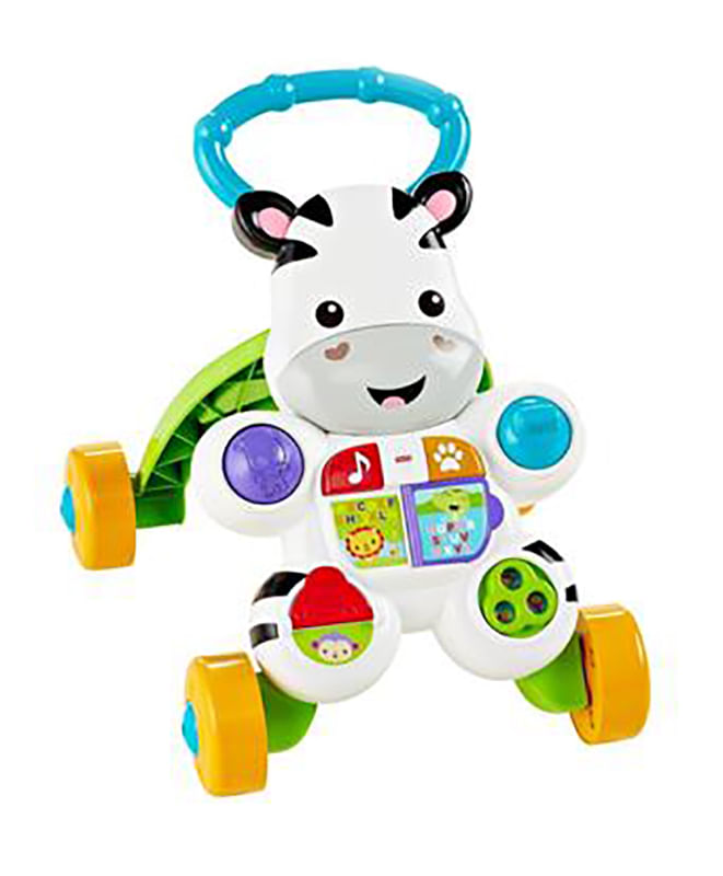 Andador Infantil Apoiador Zebra Com Luzes E Atividades Fisher Price