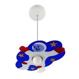 Luminária Pendente Astronauta Lua Infantil Estrela Nuvem Kid