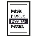 Quadro Decorativo Paixão Passion Branco