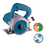 Serra Marmore Circular 1200w 12000rpm 220v + 2 Discos