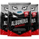 Kit 3 Albumina Clara De Ovo Desidratada Pó 500g Proteina M