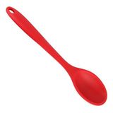 Colher Para Arroz Grande Silicone 27cm Reforçado Vermelha