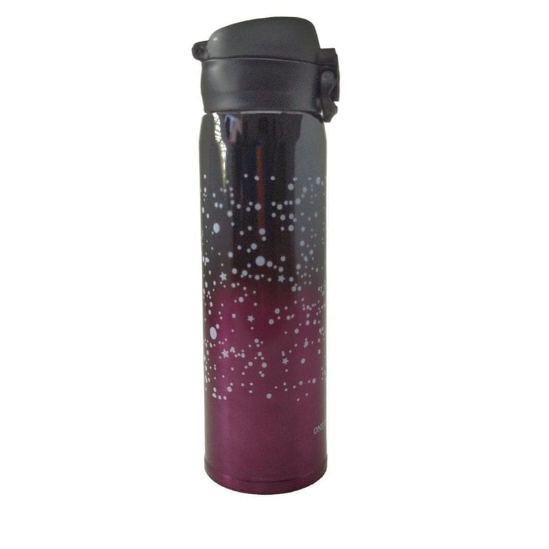 Garrafa Térmica 500ml Aço Inox Academia Agua Café Roxo G1