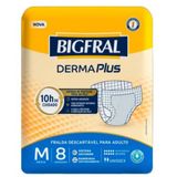 Fralda Geriátrica Bigfral DermaPlus M/8
