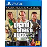 Jogo Grand Theft Auto V Premium Online Edition Ps4