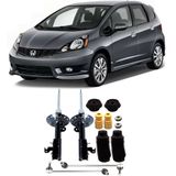 Amortecedor + Kit Batente + Bieleta Honda New Fit Dianteira 2009 AtÃ© 2014 O Par