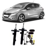 Amortecedor + Kit Batente + Bieleta Peugeot 208 Manual Dianteira 2013 AtÃ© 2020 O Par