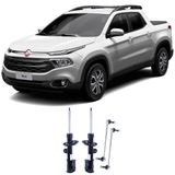 Amortecedor + Bieleta Fiat Toro Dianteira 2016 Até 2020 O Par