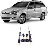 Amortecedor + Kit Batente Fiat Palio Weekend Dianteiro 2000 AtÃ© 2012 O Par