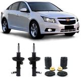 Amortecedor + Kit Batente Chevrolet Cruze Dianteiro 2011 Até 2017 O Par