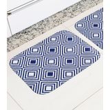 Tapete De Cozinha Tapetes Junior Azul Un
