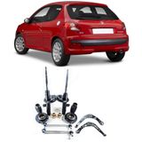 Amortecedor + Bandeja + Kit Batente + Bieleta Peugeot 206 Dianteiro 1998 AtÃ© 2010 O Par