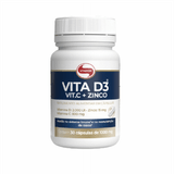 Vitamina D3 + C + Zinco 30 Cápsulas 1000mg Vitafor Sem Sabor