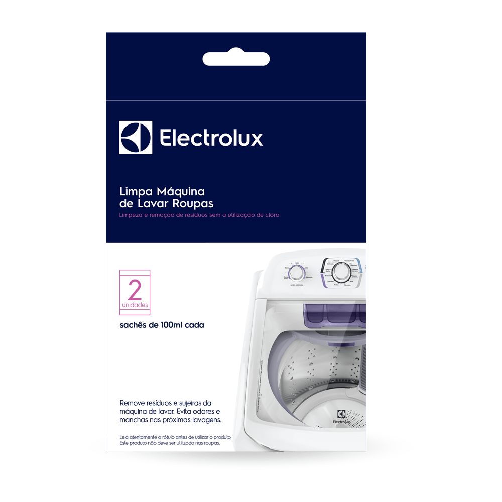 Limpa Máquina De Lavar Roupas Electrolux 200ml Remove Sujeiras E Residuos