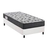 Cama Box Solteiro Colchao Anatomico Ortobom D33 Ep Fort Tech Iso 100 Base Crc Courano White 88x188