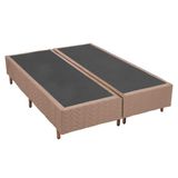 Cama Box Base Queen Universal Bordado Clean 158x198x25 Polar