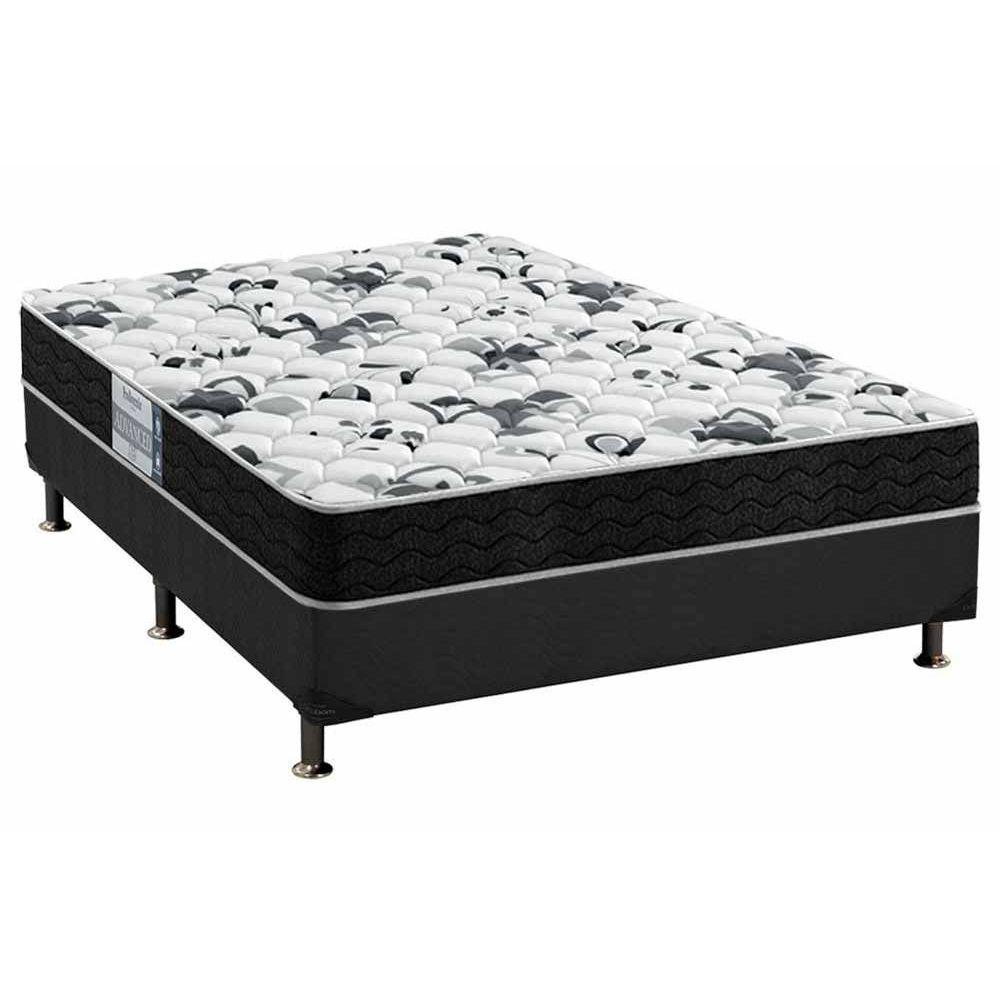 Cama Box Casal Colchao Espuma Probel D28 Ep Anatomico Advanced Tech1000 Base Crc Suede Gray 138x188