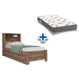 Colchao Solteiro Light D33 Ortobom Cama Invicta C 2 Gavetas Atacama